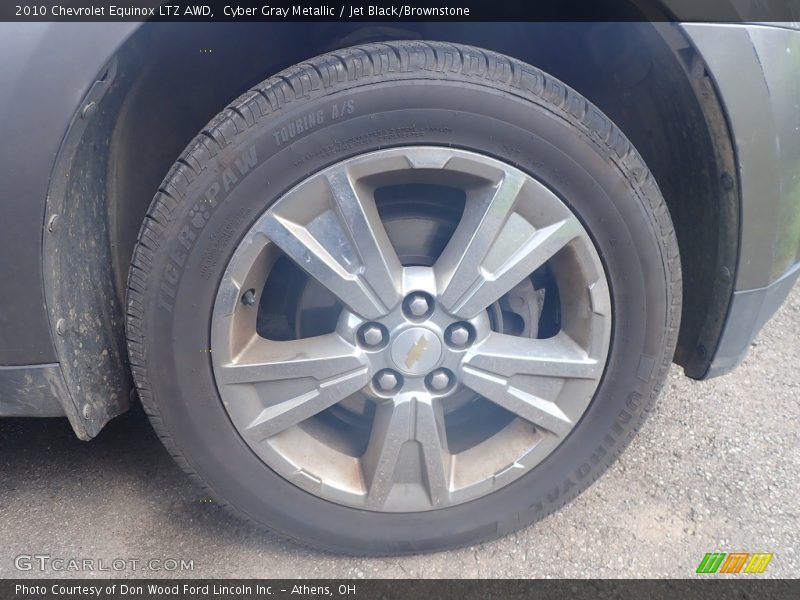 Cyber Gray Metallic / Jet Black/Brownstone 2010 Chevrolet Equinox LTZ AWD