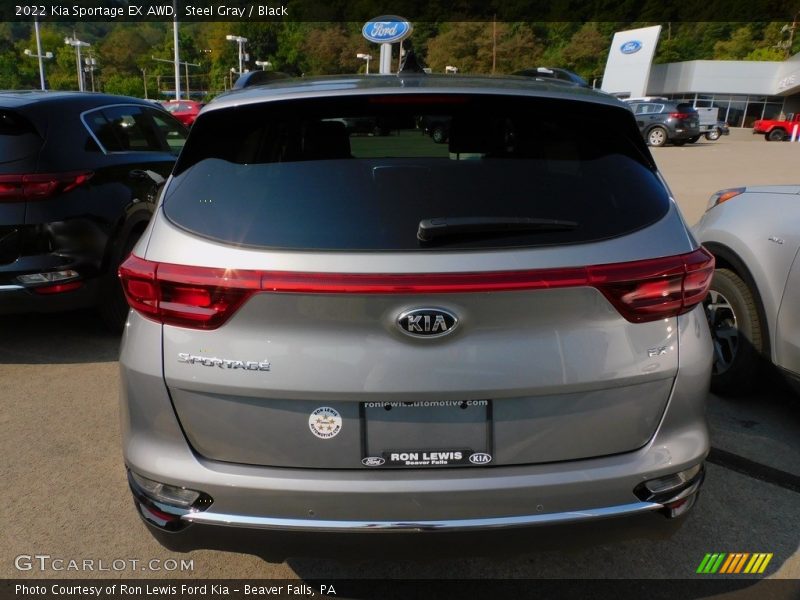 Steel Gray / Black 2022 Kia Sportage EX AWD