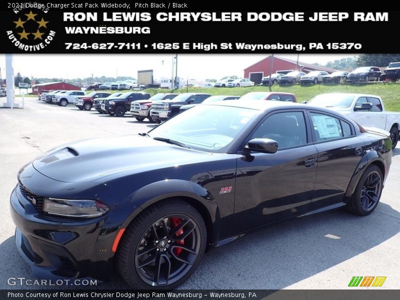Pitch Black / Black 2021 Dodge Charger Scat Pack Widebody