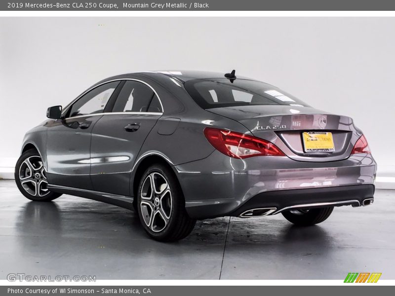 Mountain Grey Metallic / Black 2019 Mercedes-Benz CLA 250 Coupe