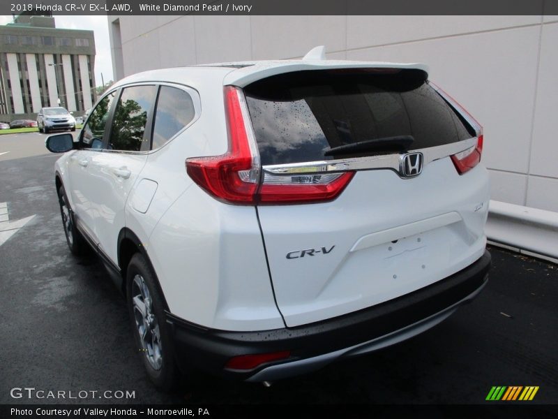 White Diamond Pearl / Ivory 2018 Honda CR-V EX-L AWD