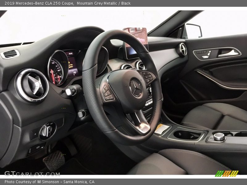 Mountain Grey Metallic / Black 2019 Mercedes-Benz CLA 250 Coupe