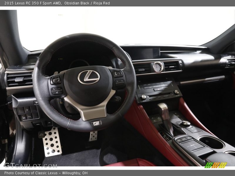 Dashboard of 2015 RC 350 F Sport AWD