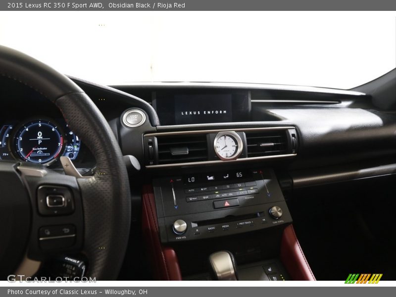Obsidian Black / Rioja Red 2015 Lexus RC 350 F Sport AWD