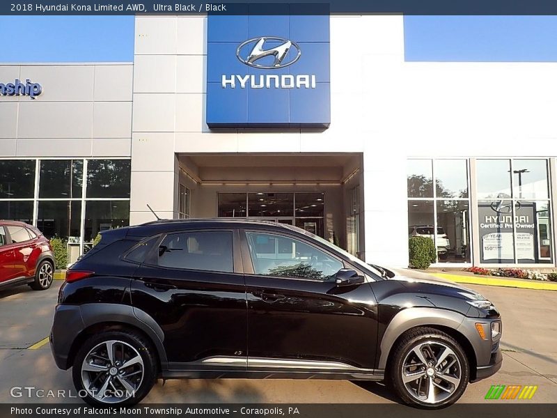 Ultra Black / Black 2018 Hyundai Kona Limited AWD