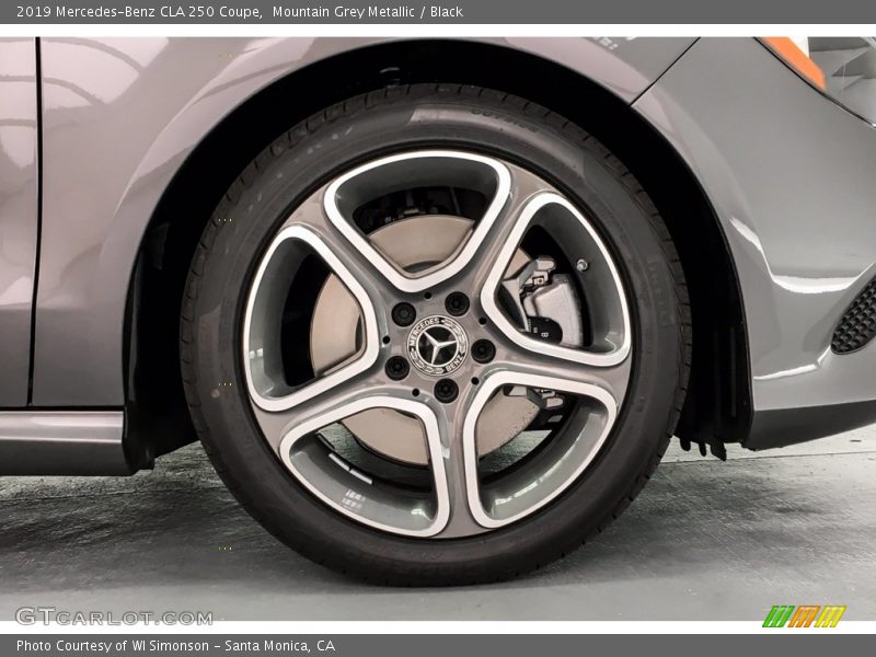 Mountain Grey Metallic / Black 2019 Mercedes-Benz CLA 250 Coupe