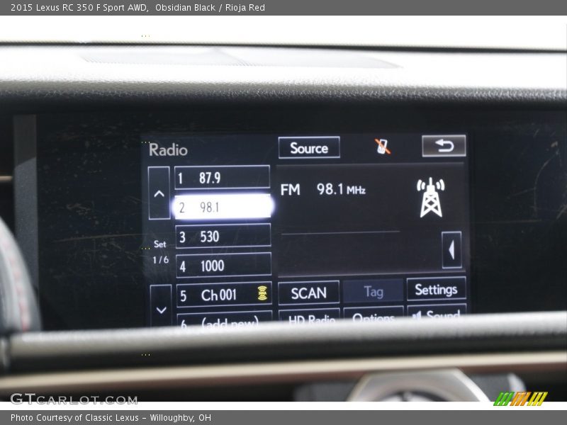 Obsidian Black / Rioja Red 2015 Lexus RC 350 F Sport AWD