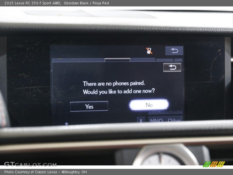 Obsidian Black / Rioja Red 2015 Lexus RC 350 F Sport AWD