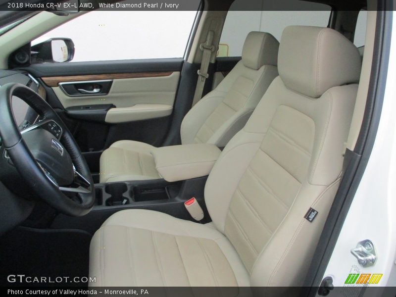 White Diamond Pearl / Ivory 2018 Honda CR-V EX-L AWD