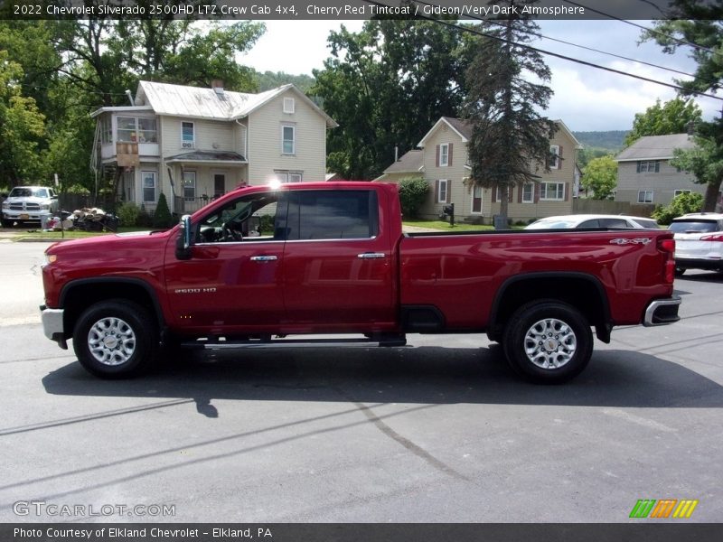 Cherry Red Tintcoat / Gideon/Very Dark Atmosphere 2022 Chevrolet Silverado 2500HD LTZ Crew Cab 4x4