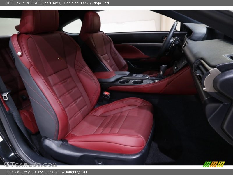 Front Seat of 2015 RC 350 F Sport AWD