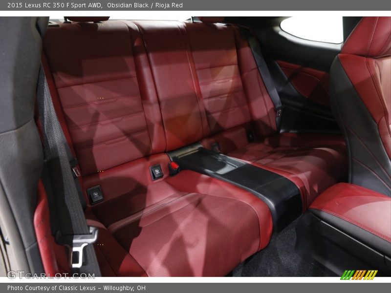Rear Seat of 2015 RC 350 F Sport AWD