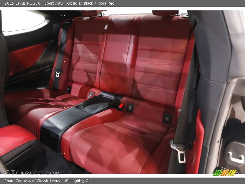 Rear Seat of 2015 RC 350 F Sport AWD