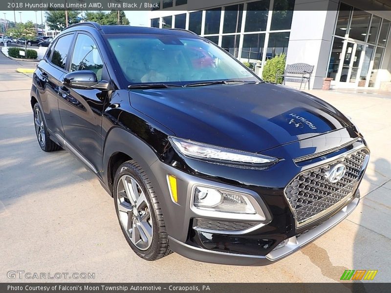 Ultra Black / Black 2018 Hyundai Kona Limited AWD