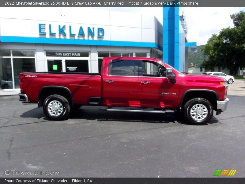Cherry Red Tintcoat / Gideon/Very Dark Atmosphere 2022 Chevrolet Silverado 2500HD LTZ Crew Cab 4x4
