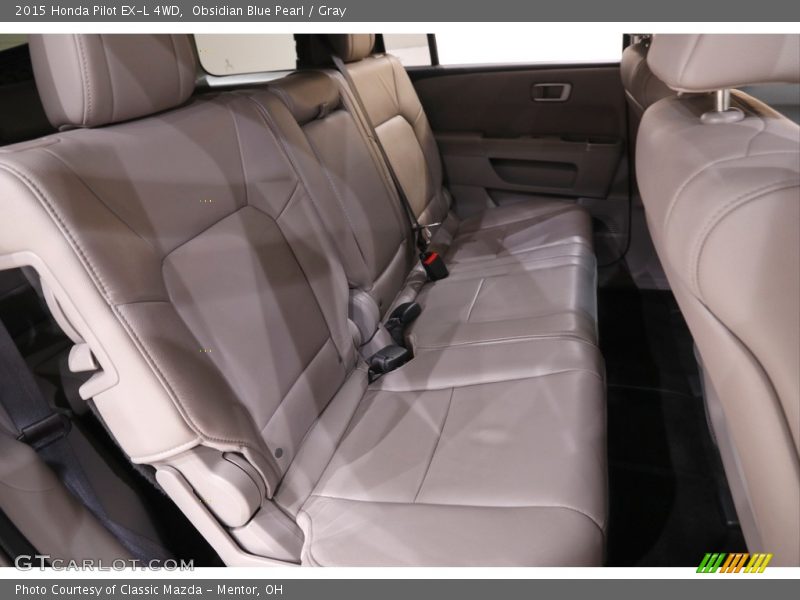 Obsidian Blue Pearl / Gray 2015 Honda Pilot EX-L 4WD