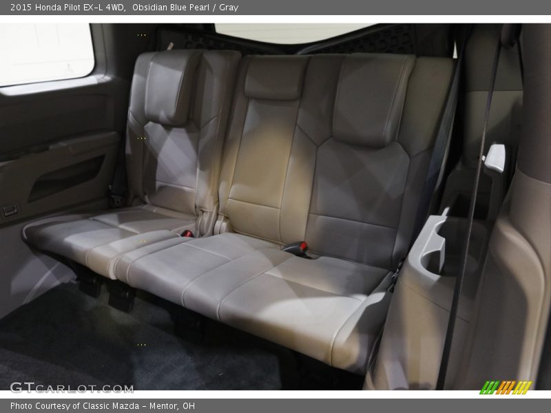 Obsidian Blue Pearl / Gray 2015 Honda Pilot EX-L 4WD