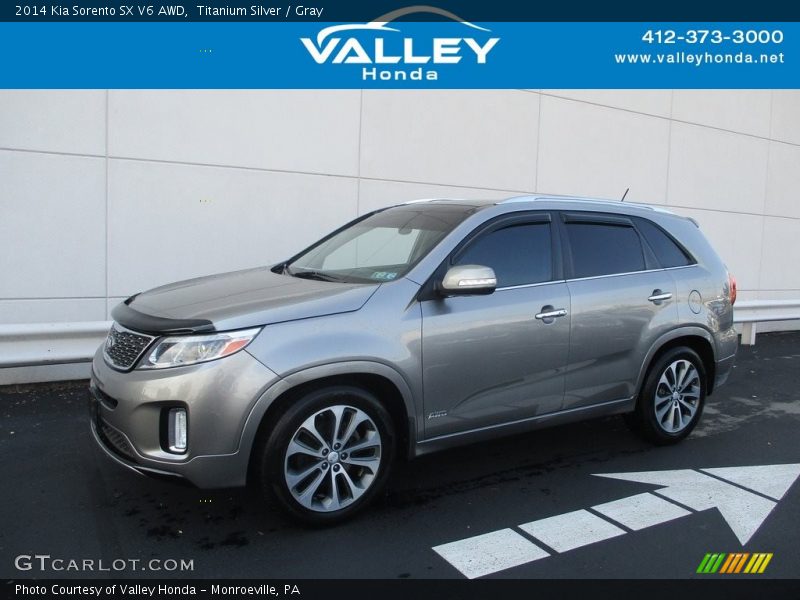 Titanium Silver / Gray 2014 Kia Sorento SX V6 AWD