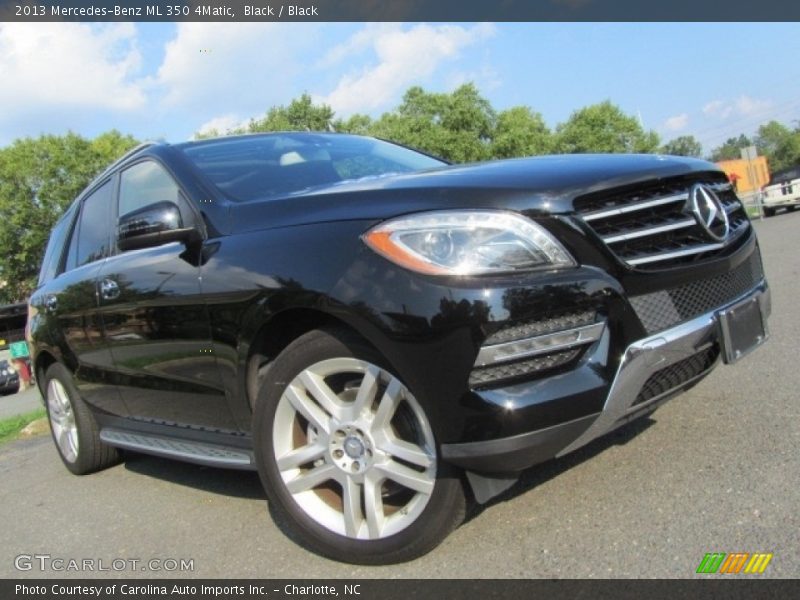 Black / Black 2013 Mercedes-Benz ML 350 4Matic