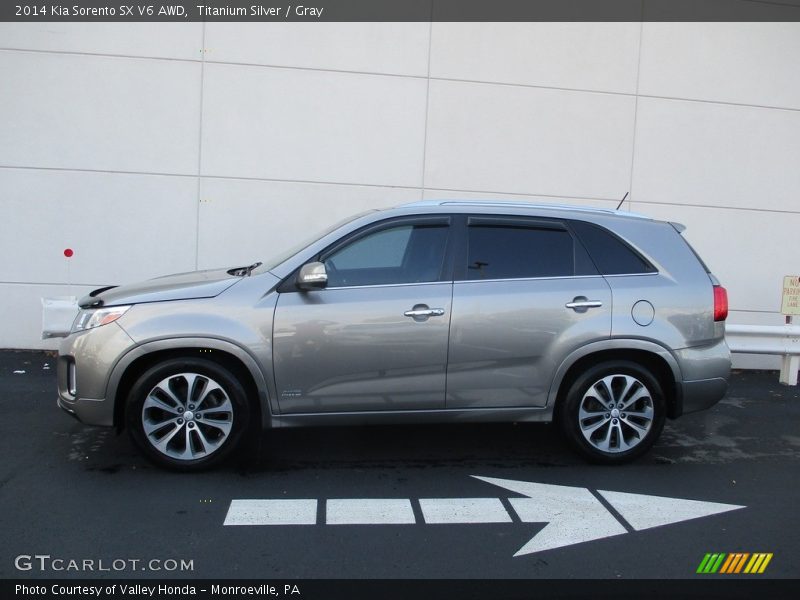 Titanium Silver / Gray 2014 Kia Sorento SX V6 AWD