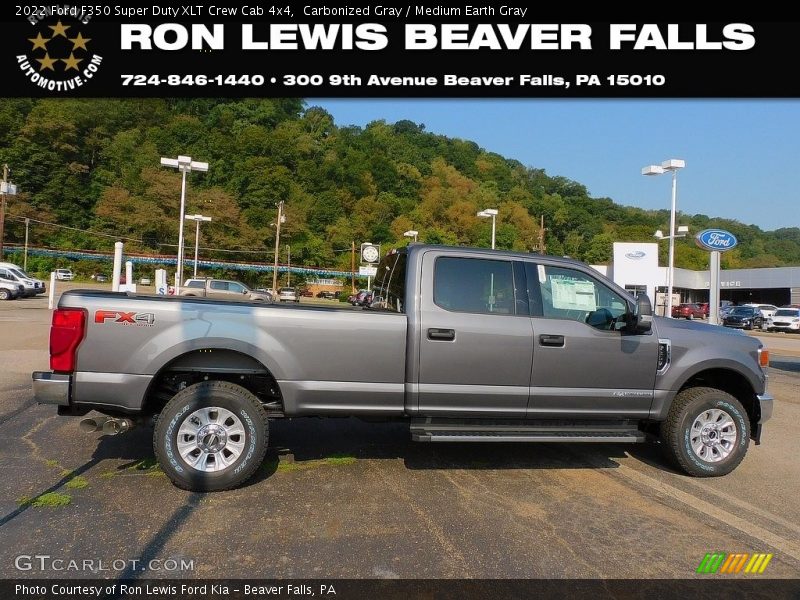 Carbonized Gray / Medium Earth Gray 2022 Ford F350 Super Duty XLT Crew Cab 4x4