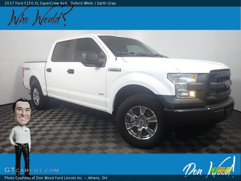 Oxford White / Earth Gray 2017 Ford F150 XL SuperCrew 4x4