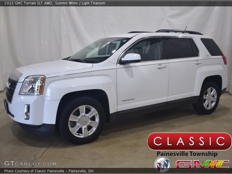 Summit White / Light Titanium 2013 GMC Terrain SLT AWD