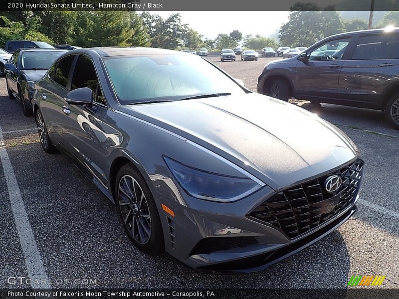 Hampton Gray / Black 2020 Hyundai Sonata Limited