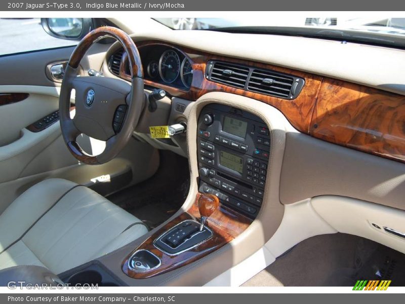 Indigo Blue Metallic / Ivory/Mocha 2007 Jaguar S-Type 3.0
