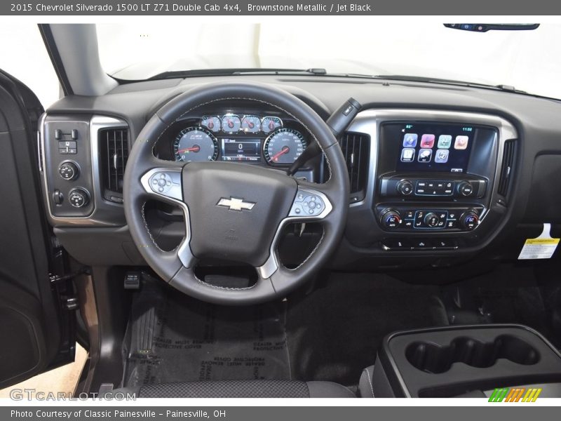 Brownstone Metallic / Jet Black 2015 Chevrolet Silverado 1500 LT Z71 Double Cab 4x4