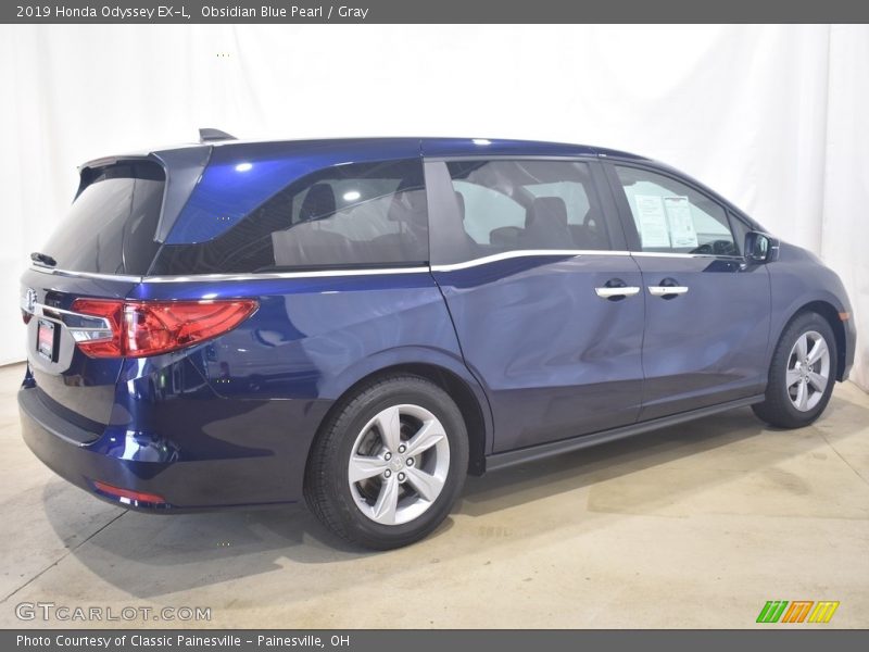 Obsidian Blue Pearl / Gray 2019 Honda Odyssey EX-L