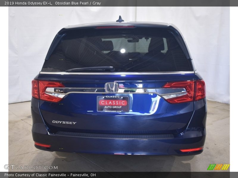 Obsidian Blue Pearl / Gray 2019 Honda Odyssey EX-L