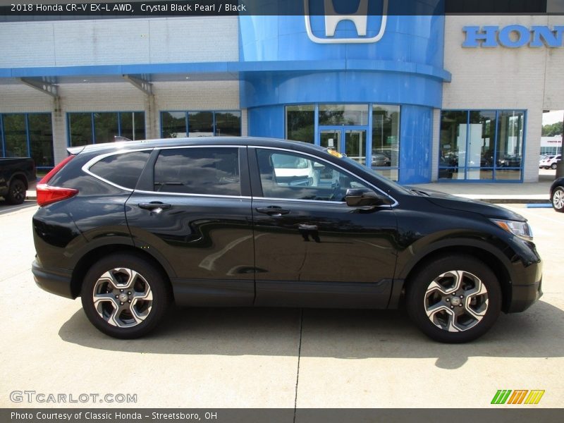 Crystal Black Pearl / Black 2018 Honda CR-V EX-L AWD