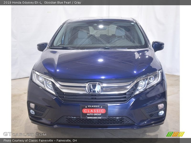 Obsidian Blue Pearl / Gray 2019 Honda Odyssey EX-L