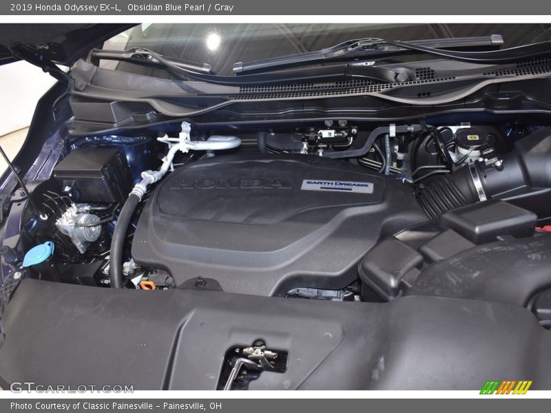 Obsidian Blue Pearl / Gray 2019 Honda Odyssey EX-L