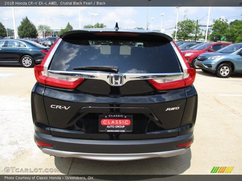 Crystal Black Pearl / Black 2018 Honda CR-V EX-L AWD