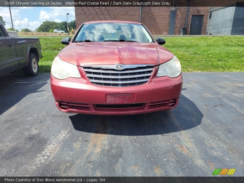 Inferno Red Crystal Pearl / Dark Slate Gray/Light Slate Gray 2008 Chrysler Sebring LX Sedan