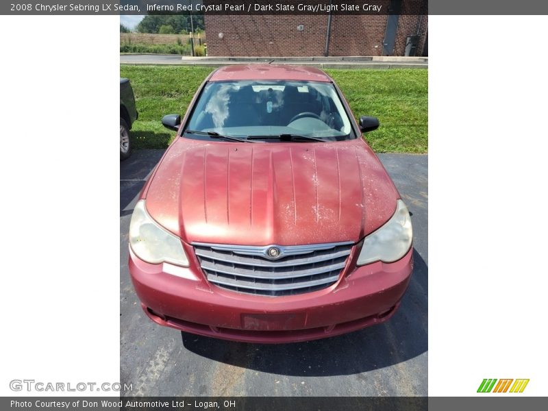 Inferno Red Crystal Pearl / Dark Slate Gray/Light Slate Gray 2008 Chrysler Sebring LX Sedan