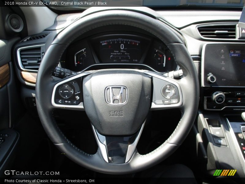 Crystal Black Pearl / Black 2018 Honda CR-V EX-L AWD