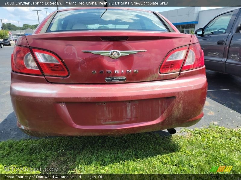 Inferno Red Crystal Pearl / Dark Slate Gray/Light Slate Gray 2008 Chrysler Sebring LX Sedan