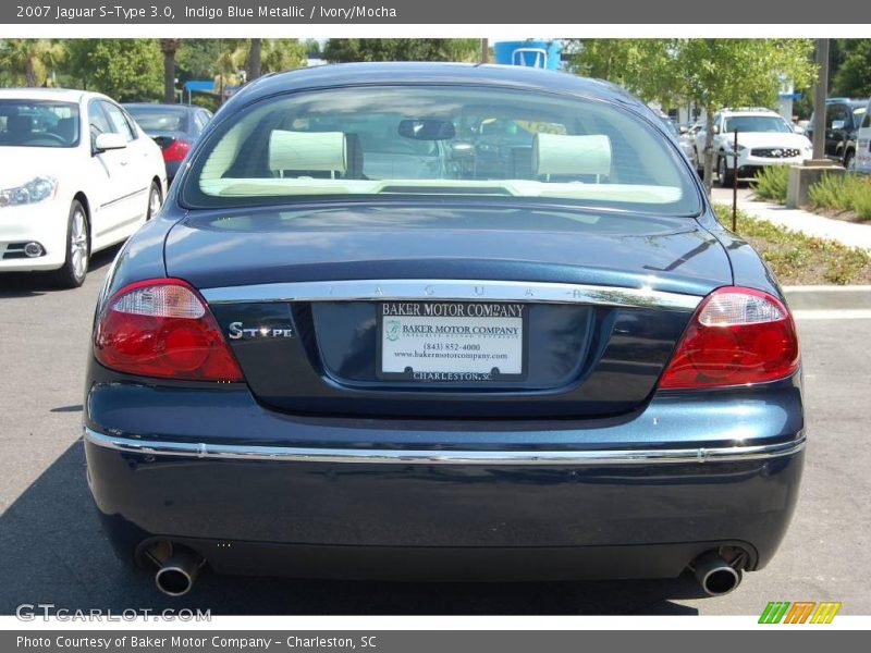 Indigo Blue Metallic / Ivory/Mocha 2007 Jaguar S-Type 3.0