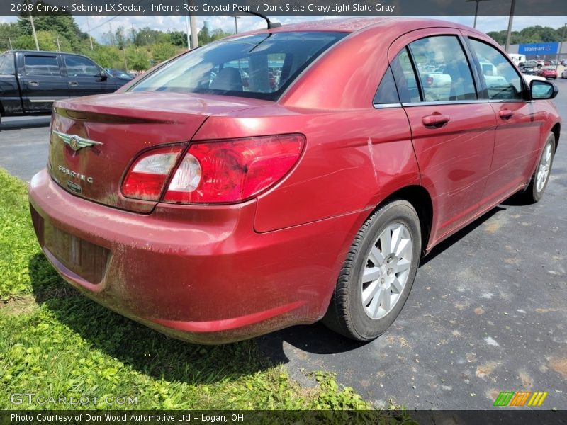 Inferno Red Crystal Pearl / Dark Slate Gray/Light Slate Gray 2008 Chrysler Sebring LX Sedan