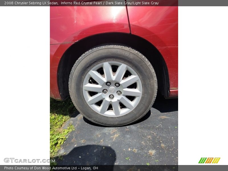 Inferno Red Crystal Pearl / Dark Slate Gray/Light Slate Gray 2008 Chrysler Sebring LX Sedan