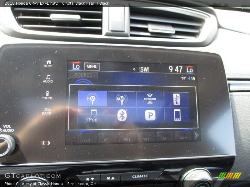 Crystal Black Pearl / Black 2018 Honda CR-V EX-L AWD