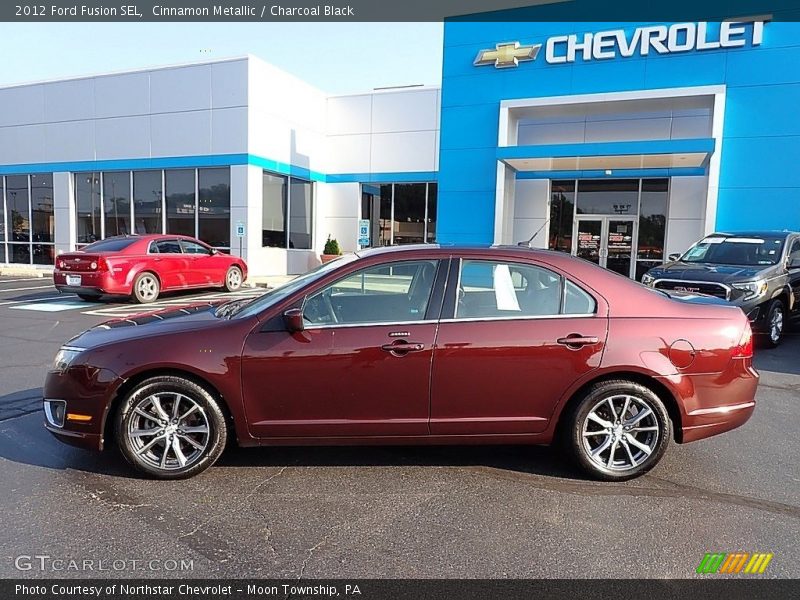 Cinnamon Metallic / Charcoal Black 2012 Ford Fusion SEL