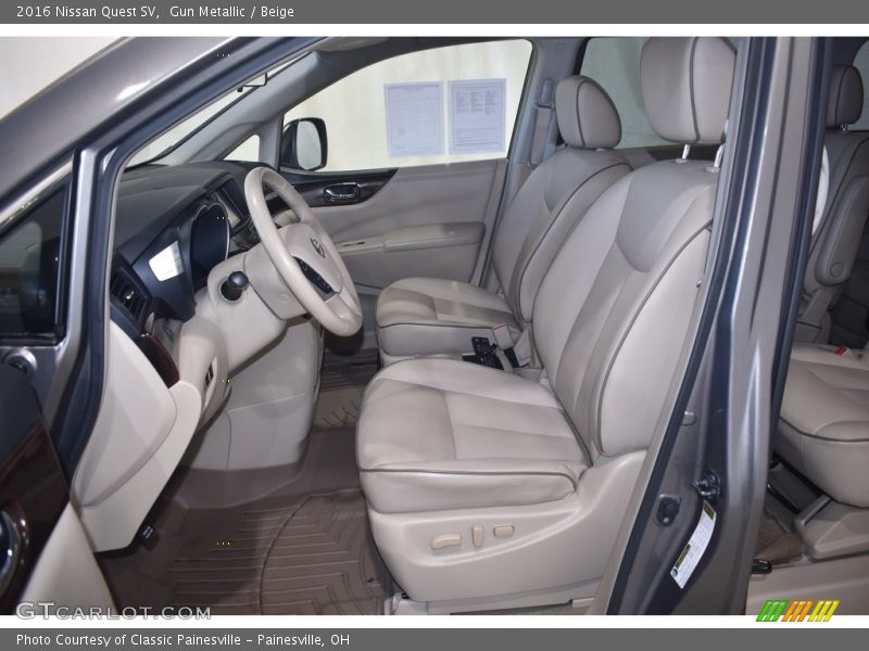 Front Seat of 2016 Quest SV