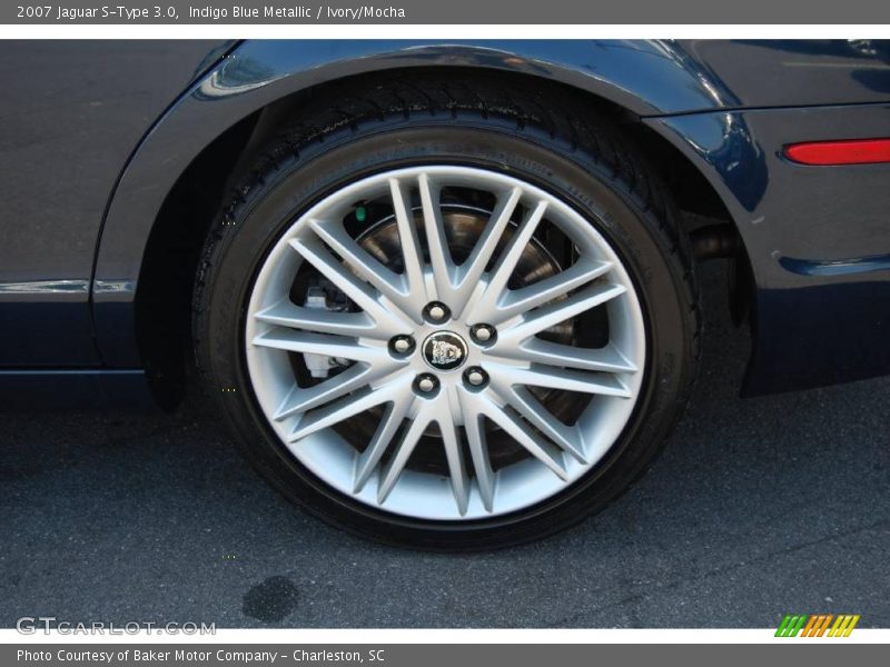 Indigo Blue Metallic / Ivory/Mocha 2007 Jaguar S-Type 3.0