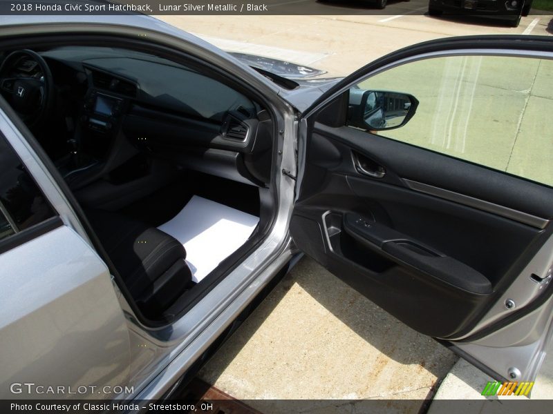 Lunar Silver Metallic / Black 2018 Honda Civic Sport Hatchback