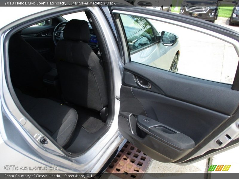 Lunar Silver Metallic / Black 2018 Honda Civic Sport Hatchback