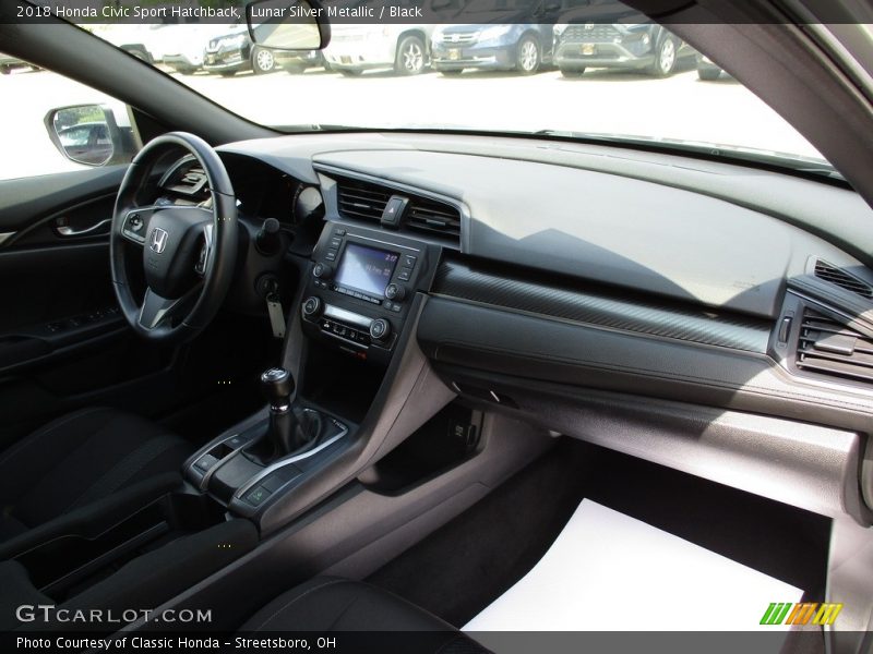Lunar Silver Metallic / Black 2018 Honda Civic Sport Hatchback